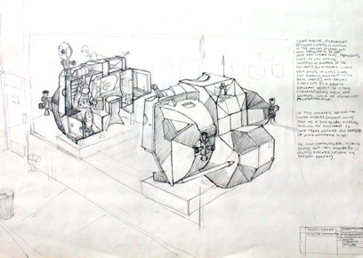 Poop Sheet (Study for Second), 2004, pencil on paper, 18x24 ins(45.5x61 cm)