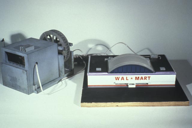 Perpetual Motion Machine 1998
plastic, metal, paint
dimensions variable